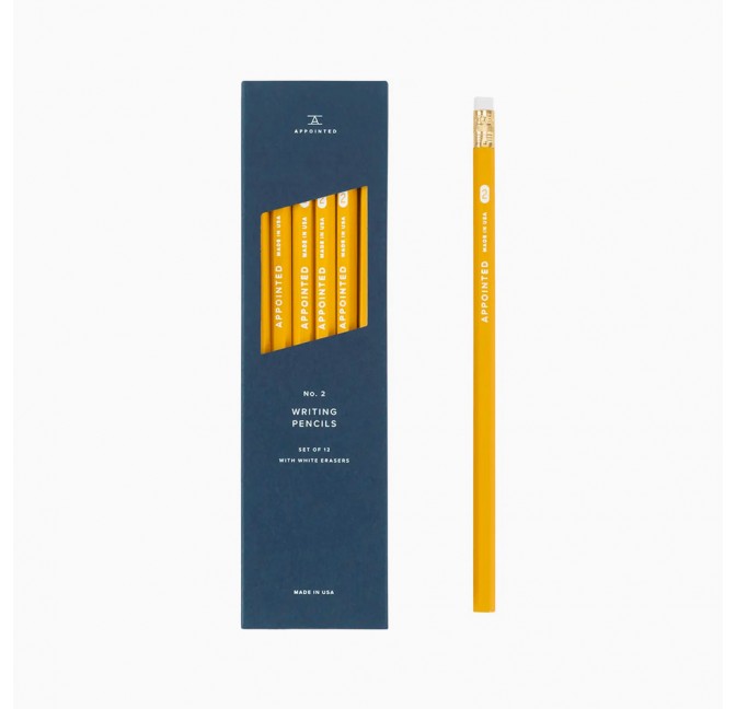 Set of 12 pencils No. 2 - Appointed - Made in the USA