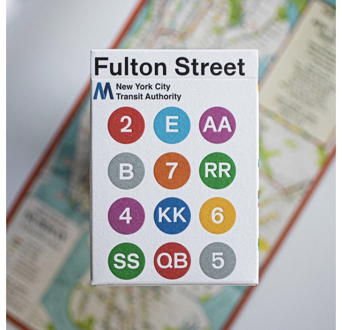Jeu de cartes Fulton st. blanc - Fulton Playing Cards chez Titlee Paris