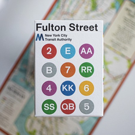 Jeu de cartes Fulton st. blanc - Fulton Playing Cards chez Titlee Paris