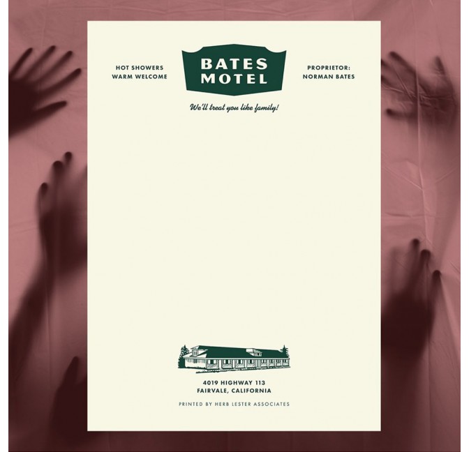 Bloc-notes Bates Motel - Herb Lester chez Titlee Paris