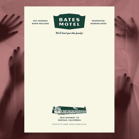 Bloc-notes Bates Motel - Herb Lester chez Titlee Paris