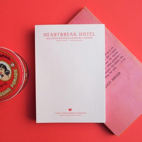 Bloc-notes Heartbreak Hotel - Herb Lester at Titlee Paris