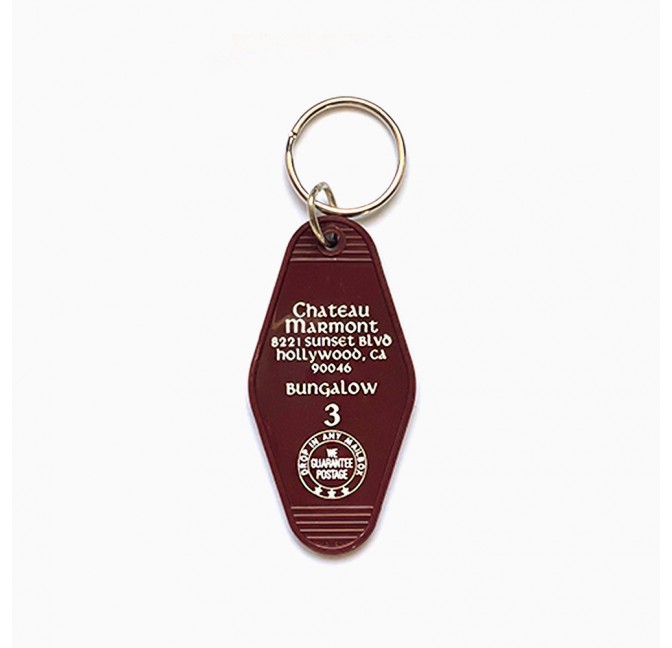 Chateau Marmont Hotel Key fob - The 3 Sisters at Titlee Paris