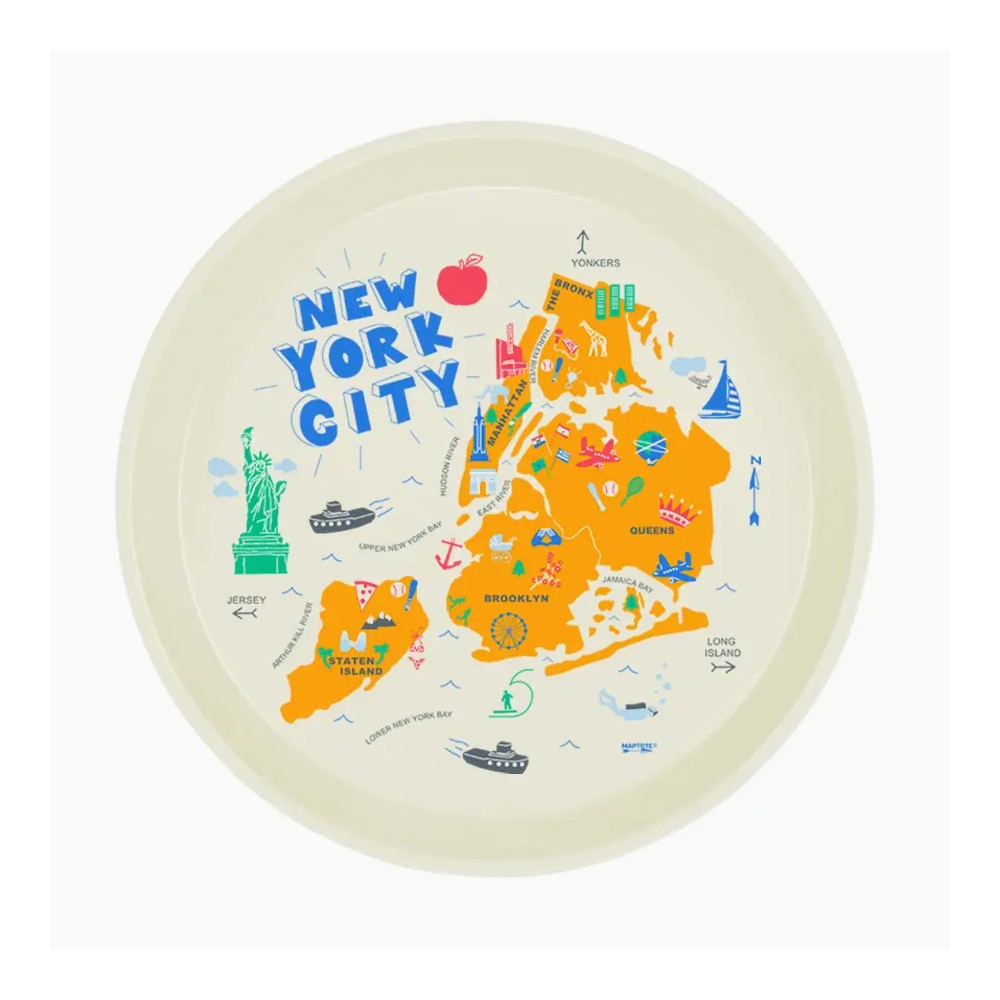 Round tray New York - Maptote at Titlee's