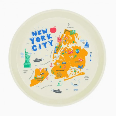 Plateau rond New York - Maptote chez Titlee