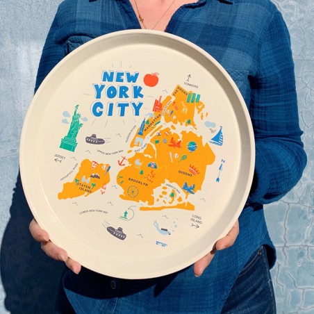 Round tray New York - Maptote at Titlee's