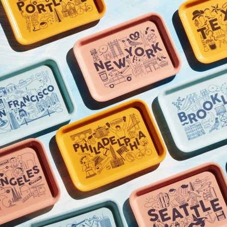 Mini trays American cities - Maptote at Titlee's