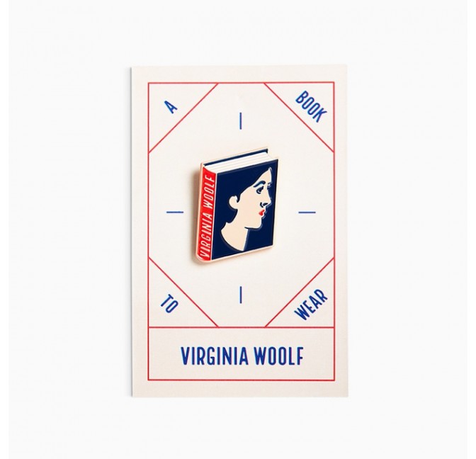 Virginia Woolf enamel pin - Judy Kaufmann in Titlee