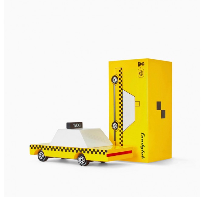 Taxi jaune en bois - CandyLab Toys chez Titlee