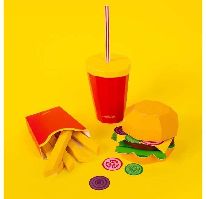 Puzzle 3D Burger - Cinqpoints chez Titlee