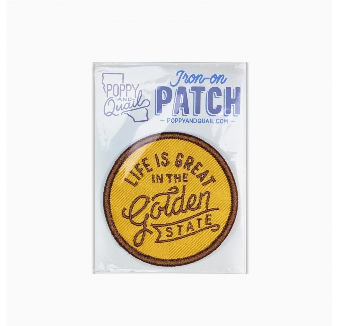 Patch brodé Golden State - Poppy & Quail chez Titlee