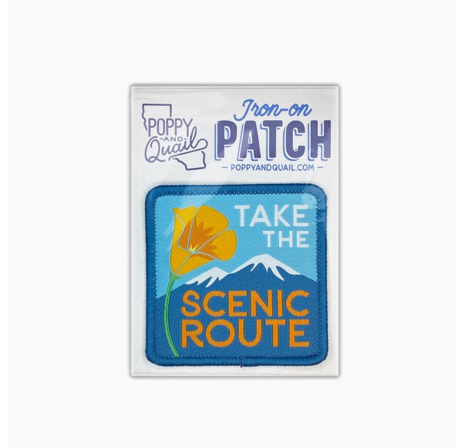 Patch brodé Scenic Route - Poppy & Quail chez Titlee