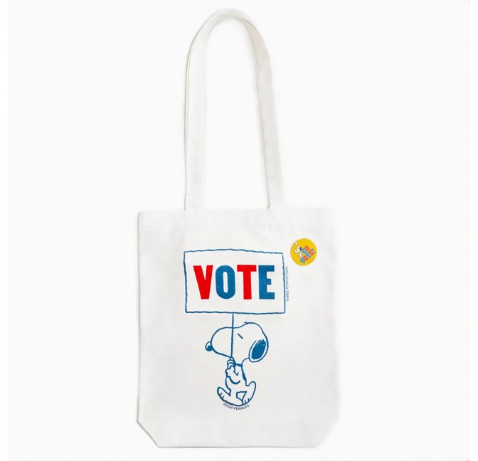Limited Edition Snoopy Election Tote Bag - Three Potato Four