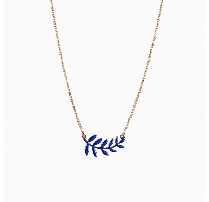 Twig necklace blue - Titlee Paris x Lucille Michieli
