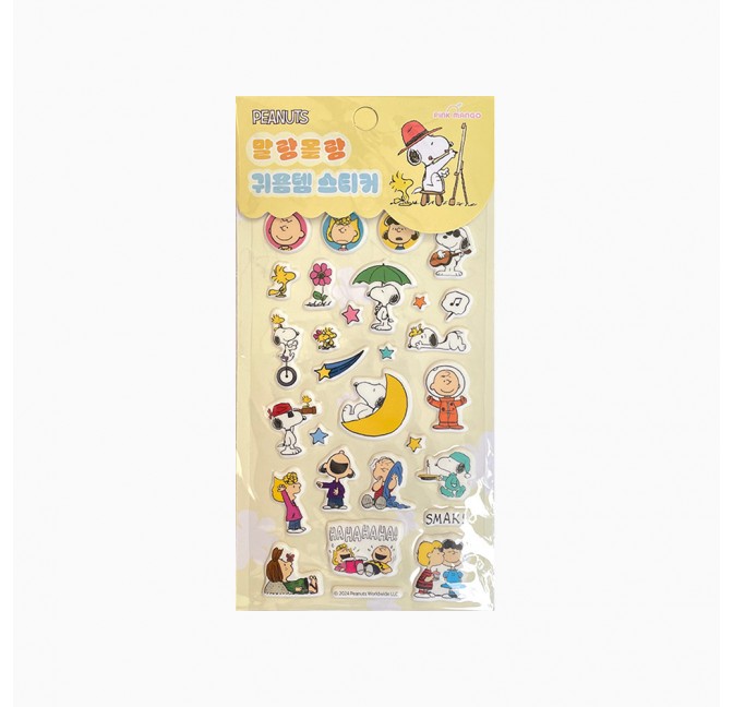 Stickers en volume Snoopy Smack - Importés de Corée, chez Titlee Paris