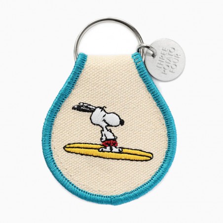 Snoopy Surf embroidered keychain - Three Potato Four, exclusive at Titlee's