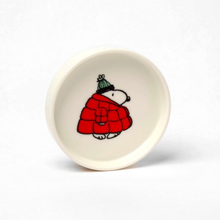 Round shaped ceramic shaped dish/tray Snoopy Puff