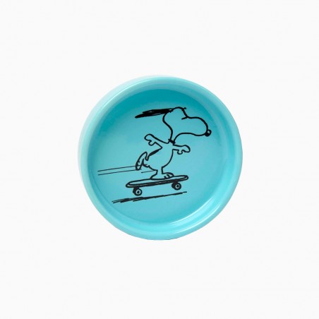 Ceramic dish/tray Snoopy Skating