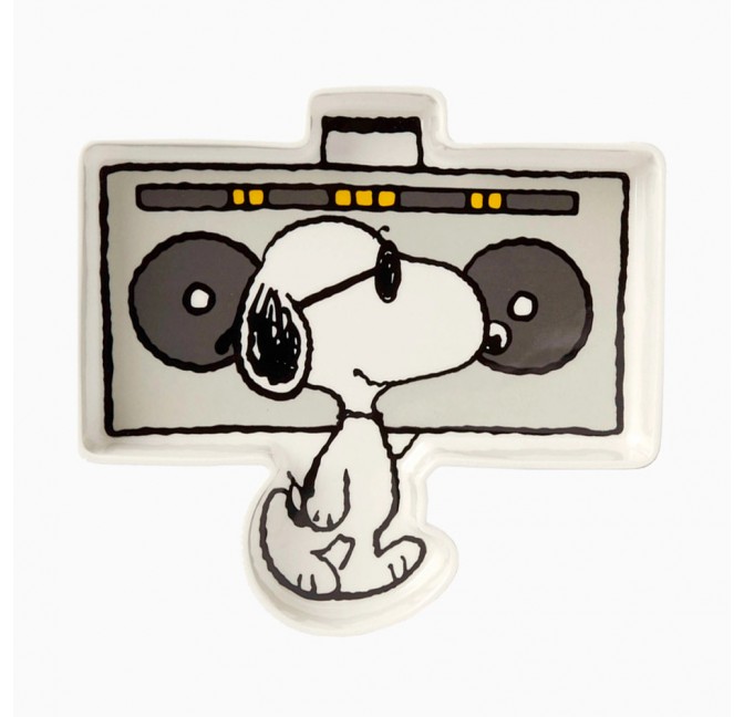 Shaped trinket tray Snoopy Music - Magpie