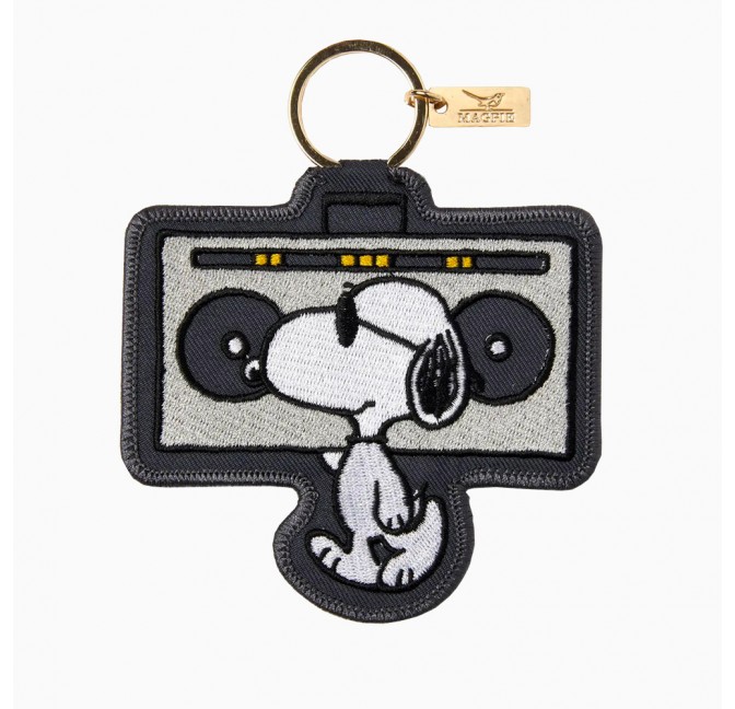 Grand porte-clés brodé Snoopy Boombox - Magpie