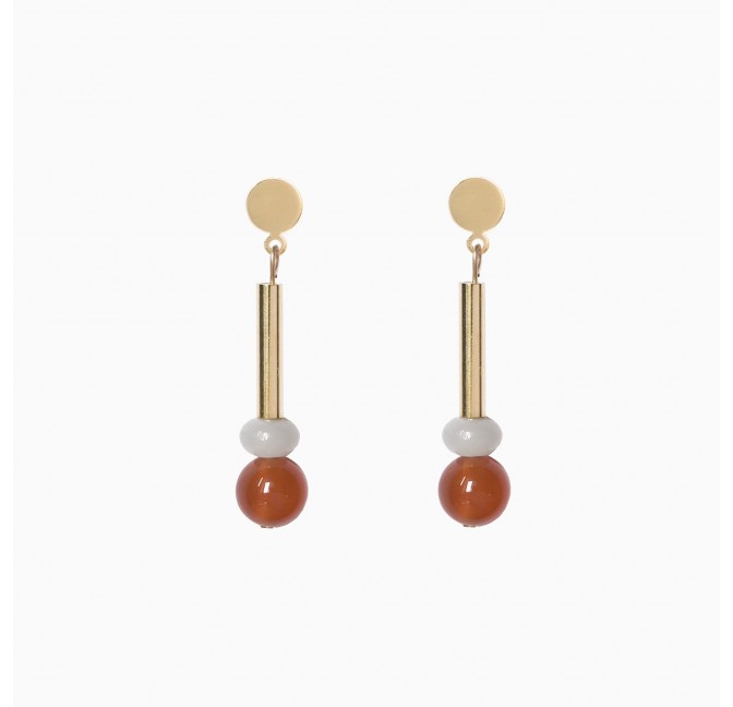 Boucles Dyker rouge - Titlee Paris