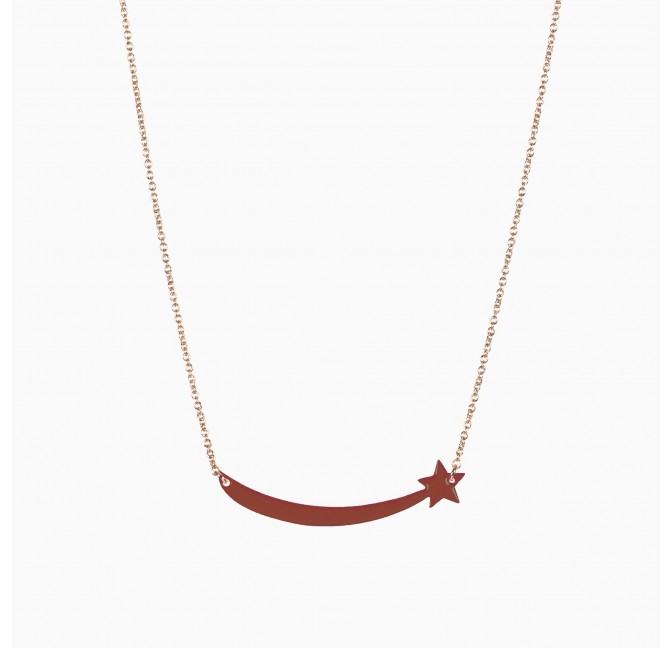 Collier Lowry cognac - Titlee Paris