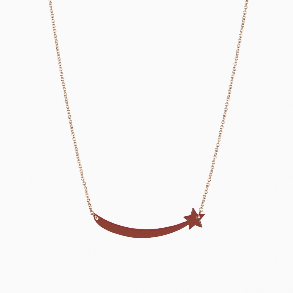 Lowry necklace cognac - Titlee Paris