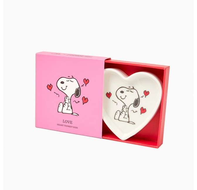 Vide poche en porcelaine Snoopy Love