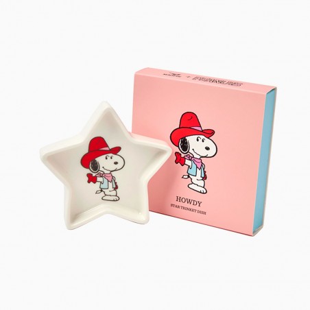 Star shaped ceramic shaped dish/tray Snoopy Howdy