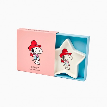 Star shaped ceramic shaped dish/tray Snoopy Howdy