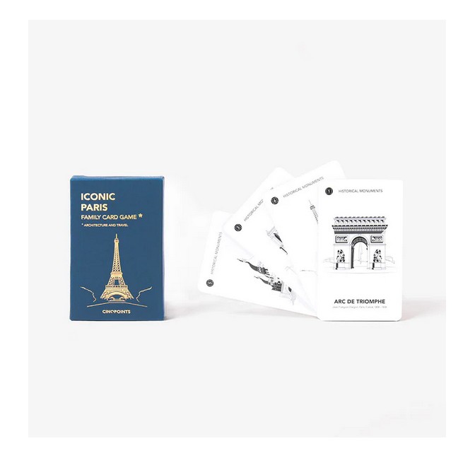 Jeu de cartes 7 familles Iconic Paris - Cinqpoints