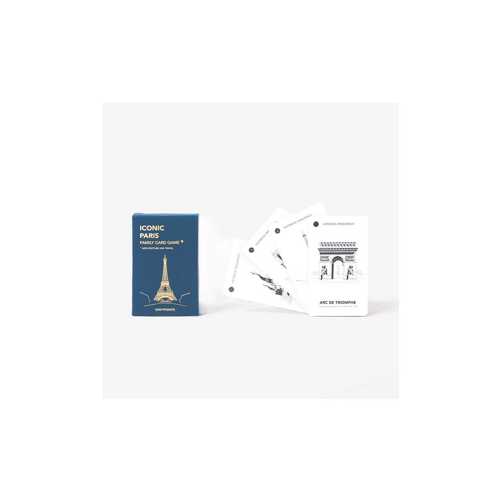 Iconic Paris card game - Cinqpoints