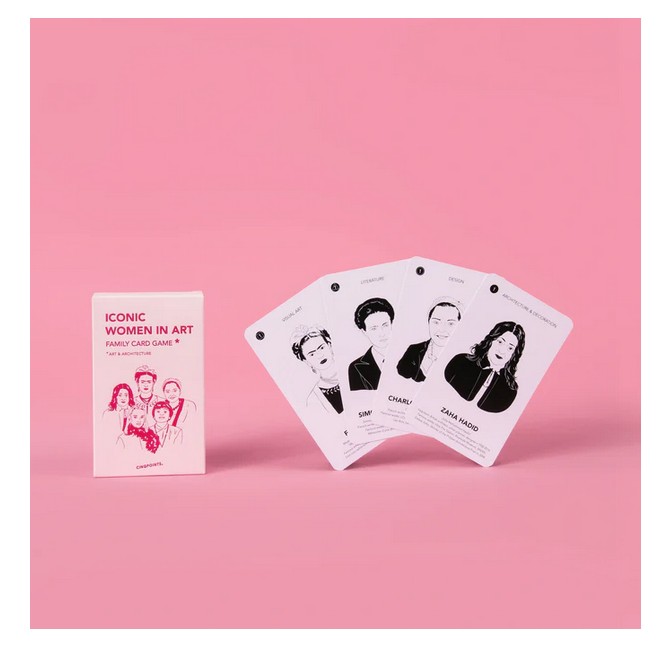 Jeu de cartes 7 familles ICONIC Women - Cinq Point chez Titlee Paris