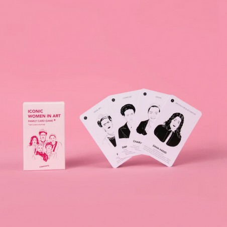 Jeu de cartes 7 familles ICONIC Women - Cinq Point chez Titlee Paris