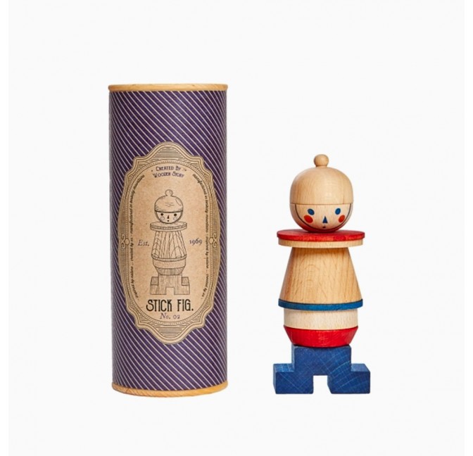 Stacking toy Stick Fig No.02 - Wooden Story