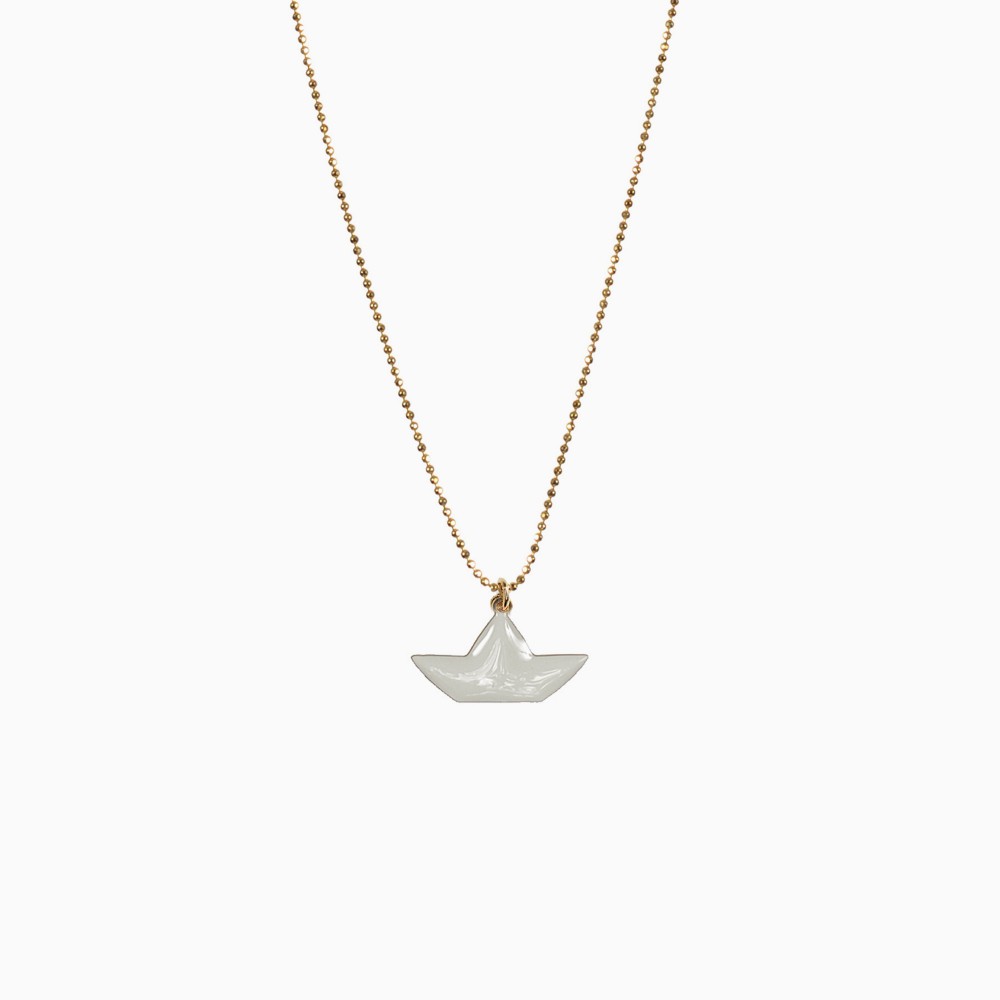 Atkins necklace grey - Titlee Paris