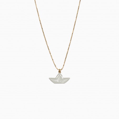 Atkins necklace grey - Titlee Paris