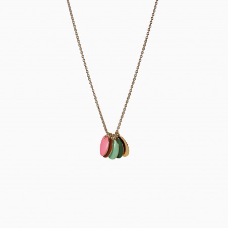 Brooklyn Necklace larch green-strawberry - Titlee Paris