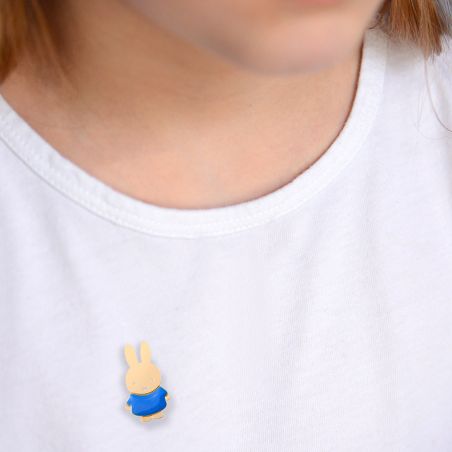 Pin's Miffy bleu - Titlee Paris x Miffy