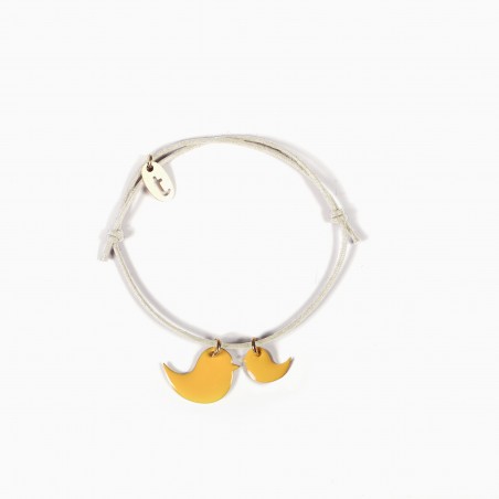 Birds Bracelet saffron - Titlee Paris