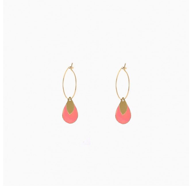 Tear hoops grapefruit - Titlee Paris