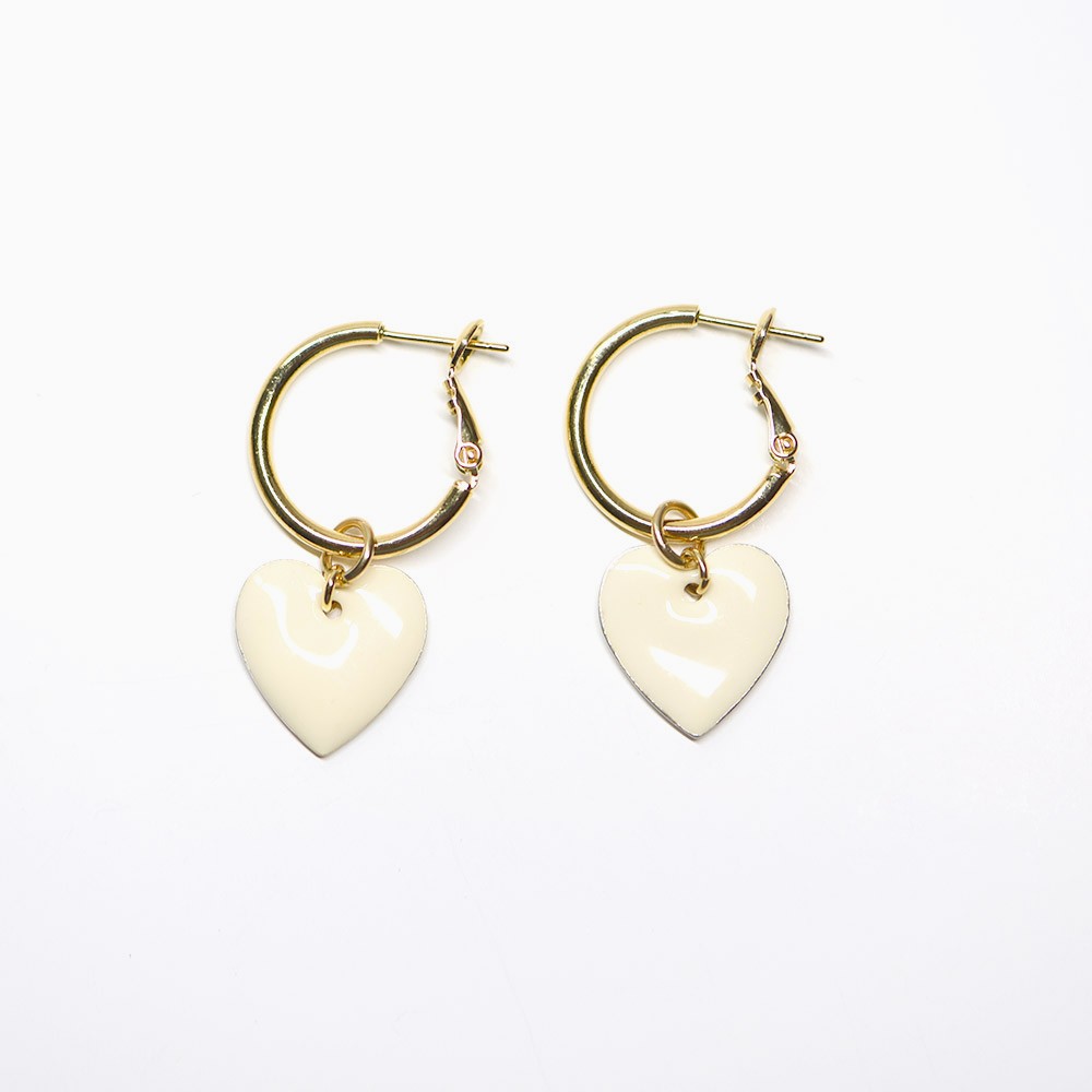 Monroe hoops ivory - Titlee Paris