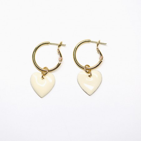 Monroe hoops ivory - Titlee Paris