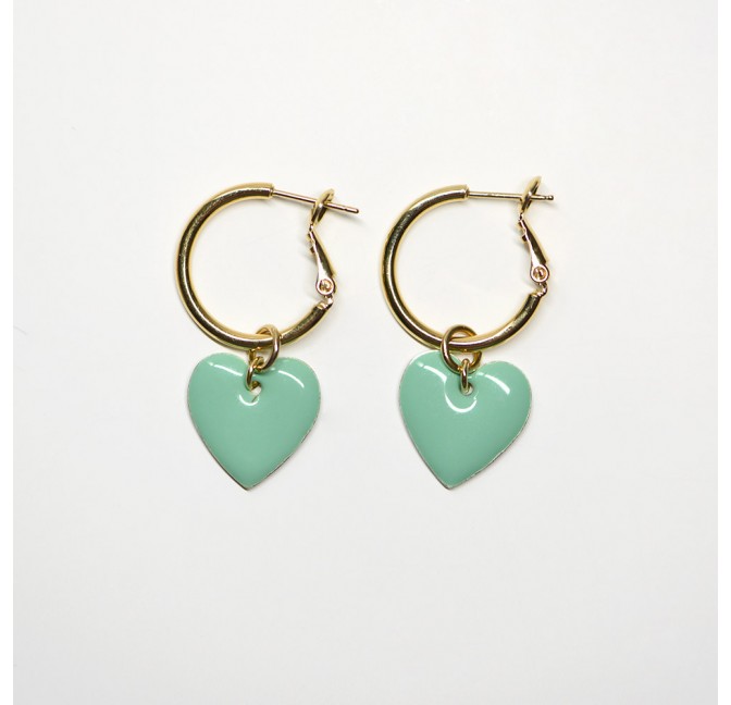Monroe hoops mint - Titlee Paris