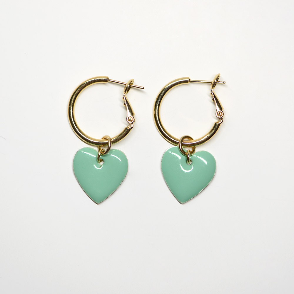 Monroe hoops mint - Titlee Paris