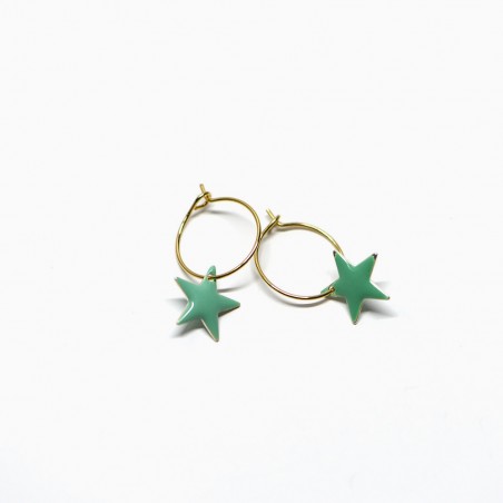 Gracie hoops mint - Titlee Paris