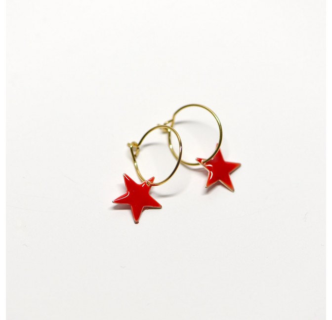 Gracie hoops poppy - Titlee Paris