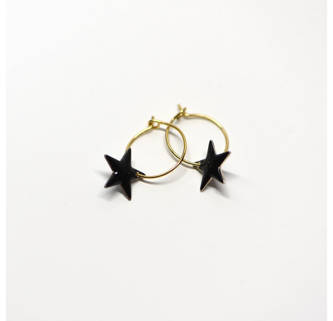 Gracie hoops black - Titlee Paris