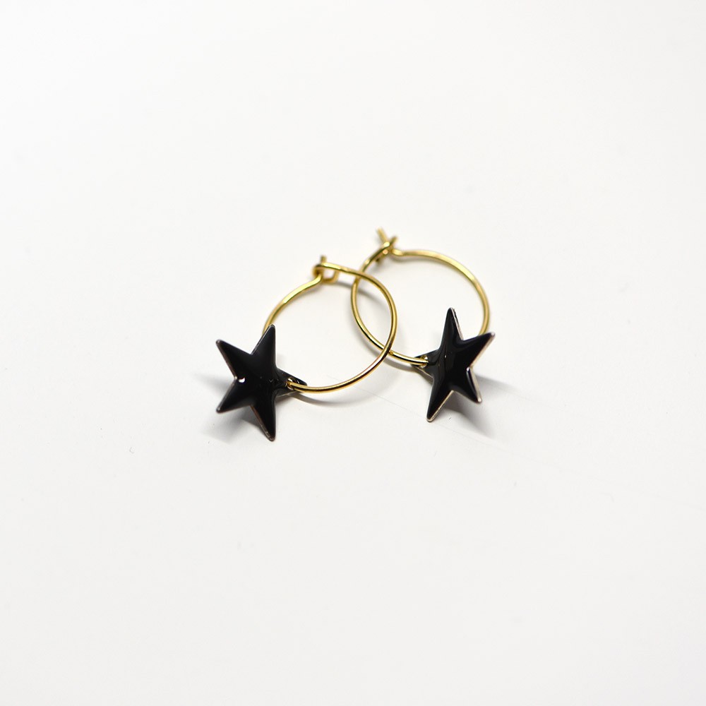 Gracie hoops black - Titlee Paris
