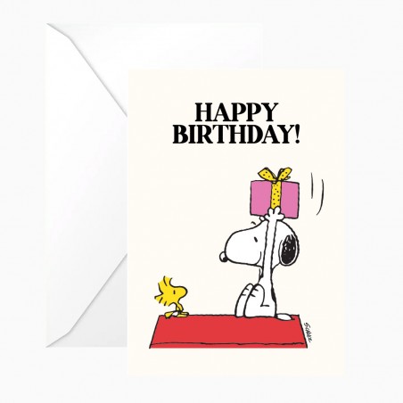 Double postcard Snoopy "Happy Birthday" with envelope - Peanuts x Titlee
